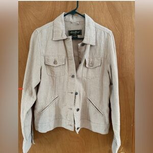 Eddie Bauer linen jacket. Size S